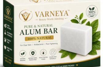VARNEYA Naturals Pure Alum Bar 100g | Potash Alum (Fitkari) | 100% Natural Crystal Alum | Premium Quality | Ideal for Shaving, Skincare & Traditional Use pk-1