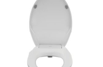 Johnson EcoClean Oval Shaped Bidet Toilet Seat Cover | 2 Retraceable Wands for Gentle & Strong Cleaning | Soft Close Feature | Retraceable Self Cleaning Wands | 1950 Grams | 50 cm x 36.3 cm