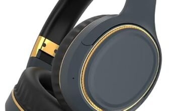 COREGENIX H6 Over Ear Headphones with ENC + HD Calling, Upto 50 Hrs Playtime, Fast Charging, in-Built ENC Mic, 40mm Titanium Bass Drivers, Super Soft Cushion, AUX in, Foldable Design (Navy Blue)