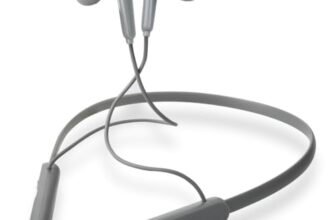 LUMIFORD XploriaHD XP25 in-Ear Bluetooth Neckband Earphones, IPX4 Water Resistant,Voice Assistant,Advanced BT v5.3,10mm Extra Bass Drivers,16 hrs Playback & Quick Type-C Charging (Gun Grey)