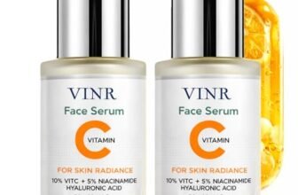 VINR 10% Vitamin C Face Serum with 5% Niacinamide & Hyaluronic Acid | Brightening & Dark Spot Reduction | Oil Control, Lightweight Non-Sticky | Pigmentation Reduction | All Skin Types – Men & Women| 30ml (Pack of 2)