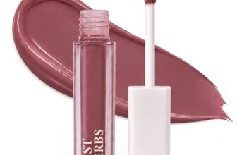 Just Herbs Ayurvedic Creamy Matte Long Lasting Liquid Lipstick, Lightweight & Hydrating Lip Colour with Liquorice & Sweet Almond Oil (Rosewood pink), 1.8 ml