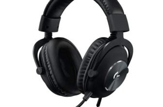 Logitech G Pro X Gaming Wired Over Ear Headphones with Mic Blue Voice DTS Headphone:X 2.0, 50Mm Pro-G Drivers, 2.0 Surround Sound for Esports Gaming, Pc/Ps/Xbox/Vr/Nintendo Switch – (Black)
