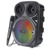 INSTAPLAY BLAST400 Party Speaker (Black) | 20W Wireless Bluetooth Speakers | USB, AUX, Karaoke & Wired Mic | Up to 4hrs Playtime | Home Theatre with Multicolor RGB Lights | for Laptop, Pc & Mobile