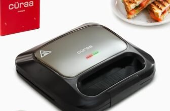 CÜRAA Grill Neo Electric Sandwich Griller & Toaster | By Celebrity Chef Sanjyot Keer | Non-Stick, 2-Slice, 1000W | 2 Yr Warranty