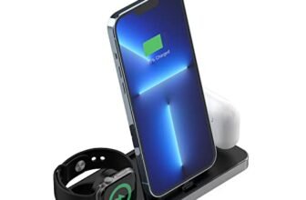 UNIGEN UNIDOCK 100 3 in 1 Foldable Charging Station for Multiple Devices Compatible with i-Phones/Air-pods/A-pple Watches
