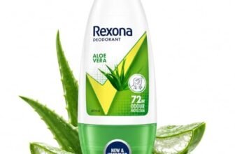 Rexona Aloe Vera Underarm Roll on Deodorant for Women, Antiperspirant, Removes Odour, Keeps Skin Fresh & Clean, Alcohol Free, Friendly, 50 ml