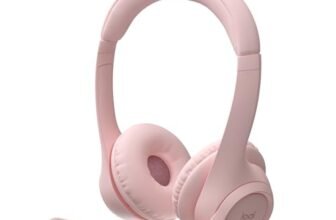 Logitech Zone 300 Wireless Bluetooth Headset with Noise-Cancelling Microphone, Compatible with Windows, Mac, Chrome, Linux, iOS, iPadOS, Android – Rose