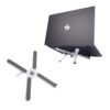 ZEBRONICS NS1200 Laptop Stand with X Foldable Design, 7 Adjustable Levels, Anti-Slip Silicone Rubber Pads, Supports up to 17-inch Laptop Sizes, 5kg Max. Weight, Ergonomic Design