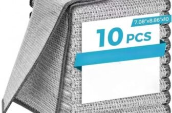 MAHNTMART [ 10-pcs ] Wire Dishwashing Rags for Wet and Dry Non-Scratch Steel Wool Scrubber,Cleaning Pads Multi-use Kitchen Wipes, Stainless Steel Miracle Cleaning Cloths Scrub Sponges