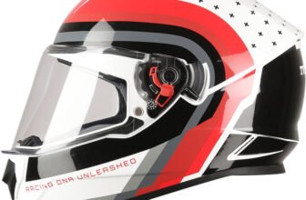 TVS Racing Phantom Series Motorbike Helmet(White)