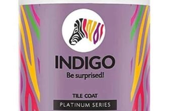 Indigo Tile Coat Platinum Series – Premium Roof Tile Coating | Vibrant Non-Fading Colours | Rich Sheen Finish | Anti-Fungal & Water-Resistant | Exterior Use | 20 L Peacock Blue