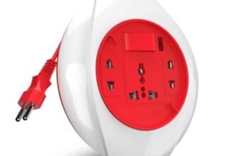 GM 3014 Orion 2 Pin Flex Box with LED Indicator & International Multi-Socket | Extension Switch Board for Home & Office