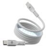 Zebronics Type C – Type C Magnetic Braided Cable, 60 Watts, Upto 480Mbps Data Sync, Fast Charging, 1 M, Compatible with iPhone 15 & 16 Series, iPad, MacBook, Samsung, Android (Wattz 60MCC1, White)