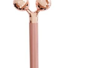 Lifelong Electric Jade Roller With Ball Roller,T-Shape Roller & Y-Shape Roller Massage Heads|Facial Roller Kit For Face,For Anti-Wrinkles|Battery Powered (Llm729,1Year Warranty,Rose Gold)