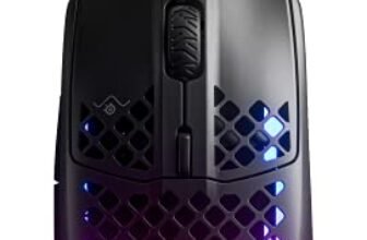 SteelSeries Aerox 3 – Super Light Gaming Mouse – 8,500 CPI TrueMove Core Optical Sensor – Ultra-Lightweight Water Resistant Design – Universal USB-C connectivity, Black