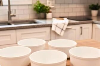 LE’SIJA DECORATIONS White Acrylic Soup Bowl Set, 6 Piece Multipurpose Katori for Serving Curry, Pudding, Ice Cream, Soups, Desserts
