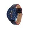 Tommy Hilfiger Mens 44 mm Parker Blue Dial Leather Analogue Watch – TH1791839W
