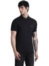 JACK & JONES Cotton Mens Black Solid Slim Fit T-Shirt, Large