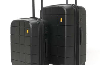Mokobara The Hovercraft Expandable Luggage Set of 2 (Small 55cm | Medium 67cm) Expandable  Cabin & Check-in Set 8 Wheels – 26 inch