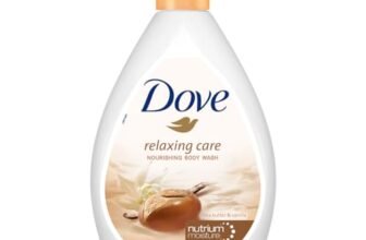 Dove Relaxing Shea Butter Body Wash with Vanilla for Soft Skin, Soothing Scent, 1L