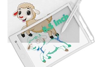 Portronics Ruffpad One Transparent Multicolor LCD Writing Pad with 8.5 inch Writing Area, India’s first notepad to save and share your child’s first creatives via Ruffpad app on your Smartphone(White)