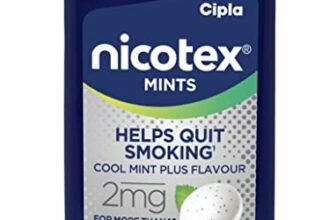 Cipla Nicotex Mints | Nicotine 2mg Lozenges (120 Pcs)| Helps Quit Smoking | Sugar Free | Cool Mint Plus Flavour (10 * 12 Pcs)