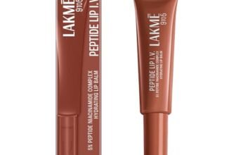 Lakme Peptide Lip IV with 5% Peptide-Niacinamide Complex, For Intense Hydration With A Serum-Like Texture That Visibly Plumps, Smoothens, and Repairs, Brown Lip Retreat, 10g