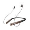 Amazon Basics in-Ear Wireless Neckband with Mic, Up to 18 Hours Play Time, Bluetooth 5.1, Voice Assistance, Noise Cancellation, IPX4 Water-Resistance, Magnetic Earbuds (Brown)