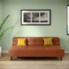 Interio by Godrej Suez 3-Seater Synthethic Leather Sofa