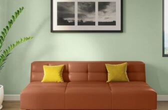 Interio by Godrej Suez 3-Seater Synthethic Leather Sofa