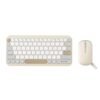 ASUS Marshmallow CW200 Wireless Keyboard & Mouse Combo,2.4GHz Wireless Connectivity, Ultra-Slim Design,Adjustable Upto 1600 DPI,Compatible with Windows, ChromeOS, MacOS, iOS & iPadOS devices, Oat Milk