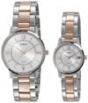 TIMEX Classics Analog Watch for Unisex with Silver-Tone Round Dial & Two Tone Stainless Steel Bracelet Band Water Resistant Unisex Wrist Watches – TW00PR213