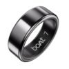 boAt SmartRing Active Plus, Auto HR, Sleep, SpO2, Stress & Skin Temperature Monitor, Stainless-Steel Build, 5 ATM, Weighs Only 5 gm, Portable Charging Case, smart Ring for Men (7, Midnight Black)