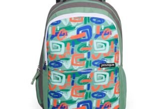 Provogue Vortex EasyGo Laptop Backpack 33L – School Bag for Girls & Boys with 3 large compartments | With Organiser, Bottle Holder & Laptop Compartment, Green