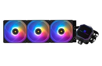 Thermalright Frozen Prism 360 Black ARGB CPU Liquid Cooler,Efficient PWM Controlled Pump 3300RPM,3×TL-E12 Series PWM Fan,Water Cooling Computer Parts,for AMD AM4/AM5,Intel 1150/1156/1200/1700/2066