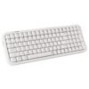 iGear ClearKey Wireless Keyboard, Transparent Keycaps, RGB Backlight 14 Modes, Tri-Mode BT + 2.4GHz + Wired, 3-Device Switching, 2000mAh, Type-C, Windows/Mac/iOS/Android (White)