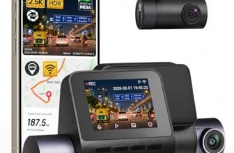 70Mai A410 Dual Dash Cam [2026 New Launch], Made In India, 2.5K Hdr Front & 1080P Rear, In-Built Wifi & Gps Logger, Super Capacitor, G-Sensor, Optional Parking Mode, Upto 256Gb Support