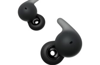 Sony LinkBuds Open WF-L910 Bluetooth Earbuds with an Open-Ring Design for Ambient Sound, Mic, TWS, Upto 22 Hrs Battery, Adaptive Sound Control- Black