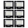 Desidiya Glass 200 Watt Ultra Thin Slim Ip66 Led Flood Light Outdoor Light (Pack of 6)