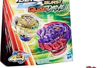 Beyblade Burst QuadDrive Berserk Balderov B7 and Cyclone Belfyre B7 Spinning Top Dual Pack Battling Game Top Toy