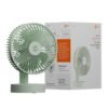 Orient Electric Elfie Rechargeable Personal Fan | 90° Adjustable Airflow | 1800 mAh Battery | 4 Speed Modes | Quiet Operation | USB Type-C Charging | Compact Mini Fan | Matcha Green