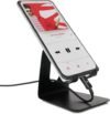 ZEBRONICS ZEB-MS10 Multipurpose Mobile/Tablet Stand with Supporting Device Up to 7 Inch, Metal Body, Cable Management for Charging, Rust Proof, Lightweight & Anti Skid Design. (Made in India)