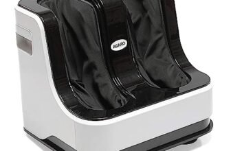 AGARO Relaxing Foot & Calf Massager Machine with Rolling & Kneading Functions for Muscle Relaxation & Improving Blood Circulation, Suitable Home Usage (White).