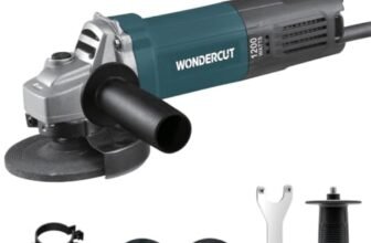 WONDERCUT 1200W Professional WC-AG-0807 Angle Grinder 100mm Disc, 11000RPM, Copper Motor, with Back Switch