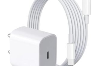 UNIGEN 20W PD 3.0 Fast Charging Adapter with 1M Type-C to C Cable | USB-C Power Delivery Wall Charger Compatible with iPhone 17/16/15/15 Plus/15 Pro/15 Pro Max, iPad, Tablets & Other USB-C Devices