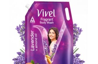 Vivel Fragrant Body Wash, Lavender & Almond Oil Shower Gel, 1300ml Supersaver XL Refill Pouch, Moisturizing Bodywash, Soft & Smooth Skin, Effective Cleansing, For Women & Men