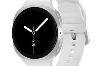 Samsung Galaxy Watch8 (40mm, Bluetooth, Silver) with 3nm Processor | Dual GPS | Sapphire Glass & Armor Aluminum | 5ATM & IP68 | BP, ECG, IHRN & Vascular Load Monitoring | Anti-oxidant Index