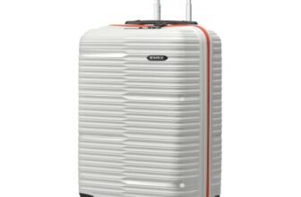 HRX Zanzibar Cabin Size Intergalactic Grey Polypropylene Hard Shell Suitcase – Premium Travel Trolley Bag with 8 Spinner Wheels, Number Lock & Water Resistant Body