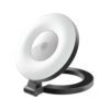 Promate Portable LED Light, Adjustable Selfie Light with 300mAh Battery, MagSafe-Compatible Ring Design, 180-Degree Flip Function, Light Intensity Control and Three Lighting Modes, MagHalo